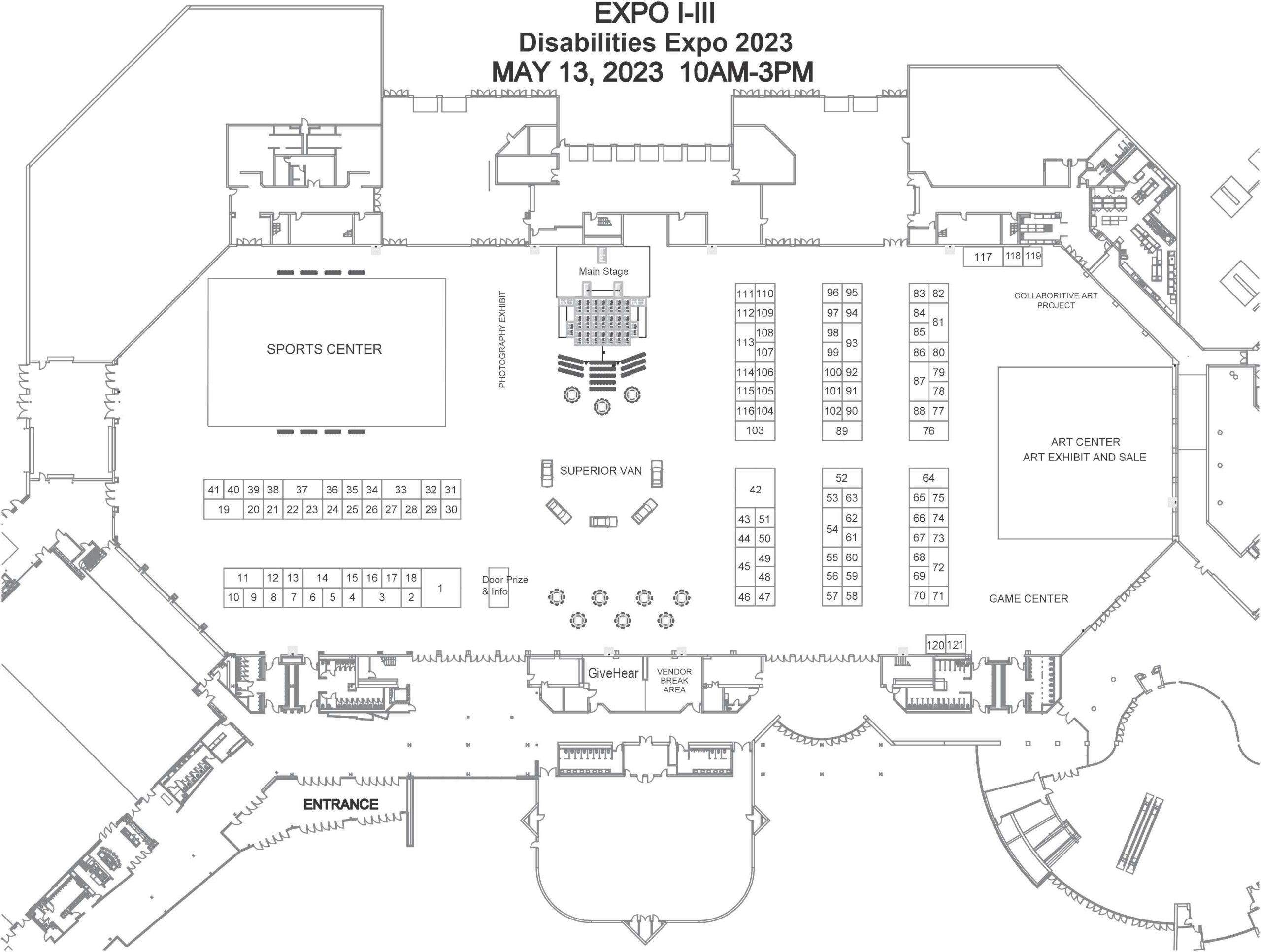 Layout of expo